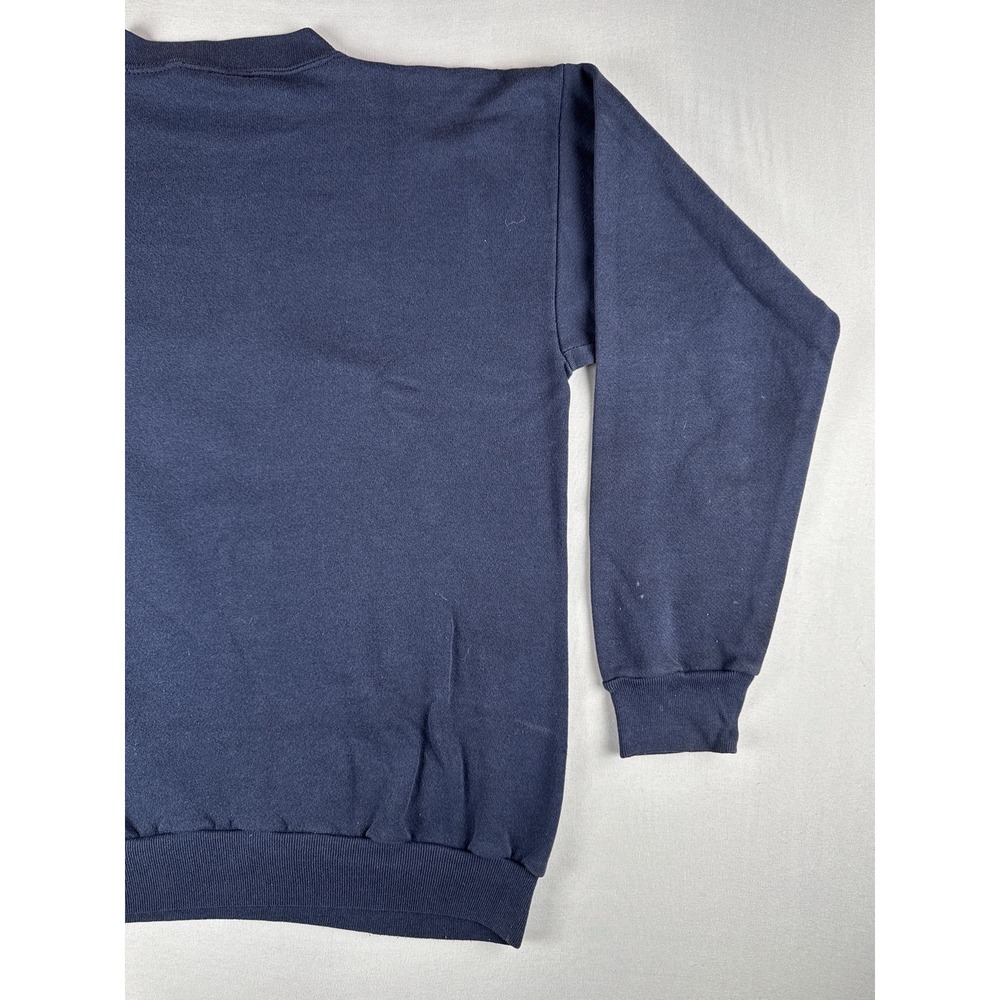 Vintage 90s Illinois Illini Sweatshirt NCAA College 1991 Navy Crewneck Mens L - Picture 10 of 13